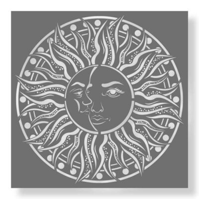 Sun and Moon Stencil