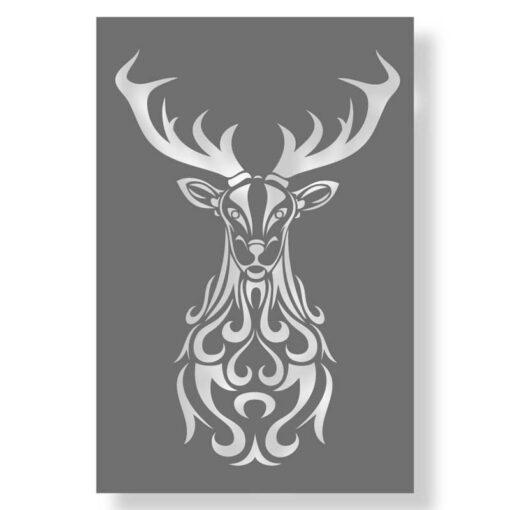 Stag as a stencil