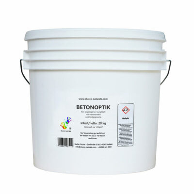 Concrete-look plaster 20 kg container