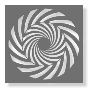 Stencil spiral 70's