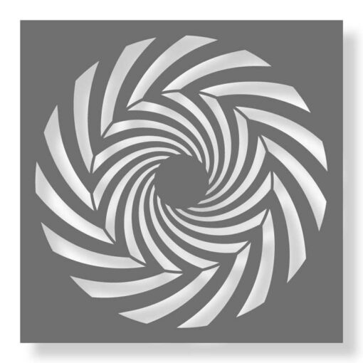 Stencil spiral 70's