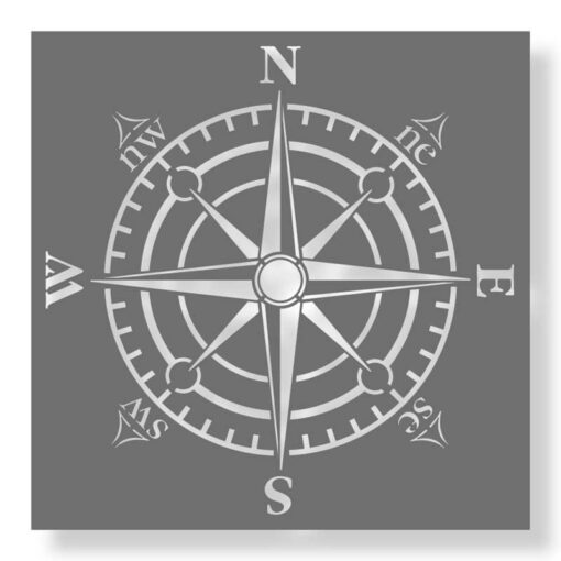 Schablone Kompass 60x60cm