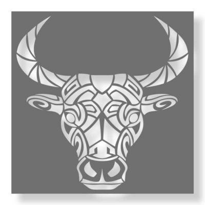 Stencil bull head
