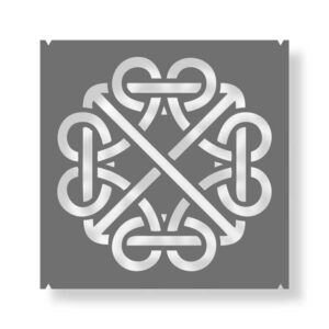Schablone mit keltischem Knoten