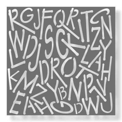 Buchstaben Kreative Schablone