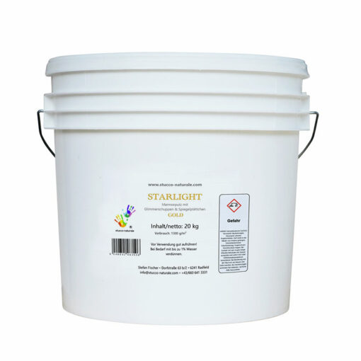 Mica plaster gold 20 kg container