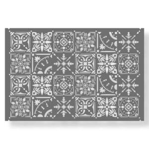 modèle de carrelage oriental pochoir