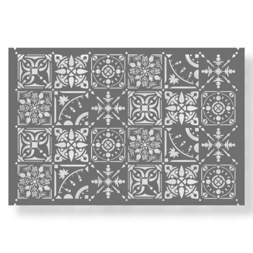 Oriental Tile Pattern Stencil