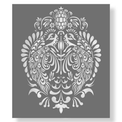 Peacock Art Nouveau Stencil