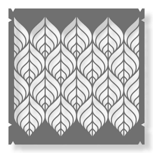 Leaf pattern stencil