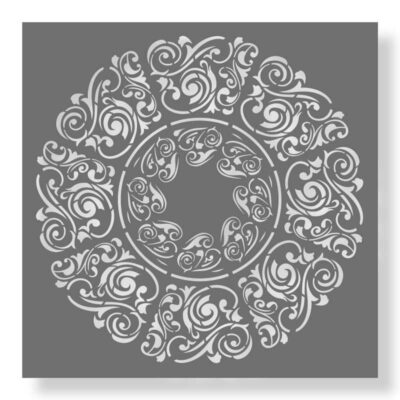 Motif rond de style jeune, floral