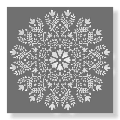 stencil round filigree