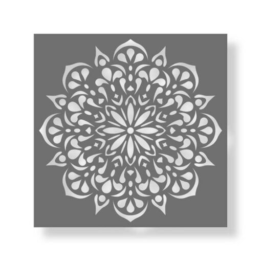 fine mandala as stencil