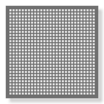 Grid foil stencil square 60x60cm