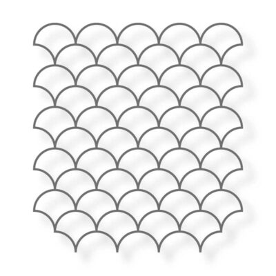 Shingle pattern stencil