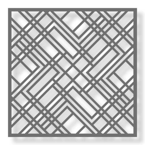angular pattern stencil technique