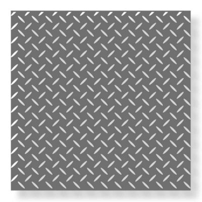 Stencil technique checker plate