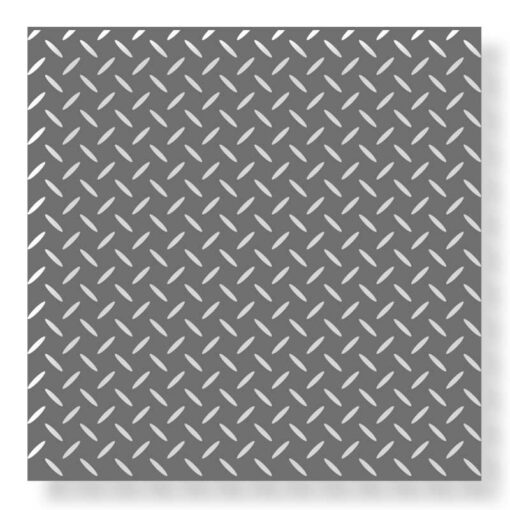Stencil technique checker plate