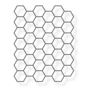 Schablone Hexagon