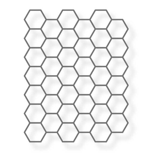 Schablone Hexagon