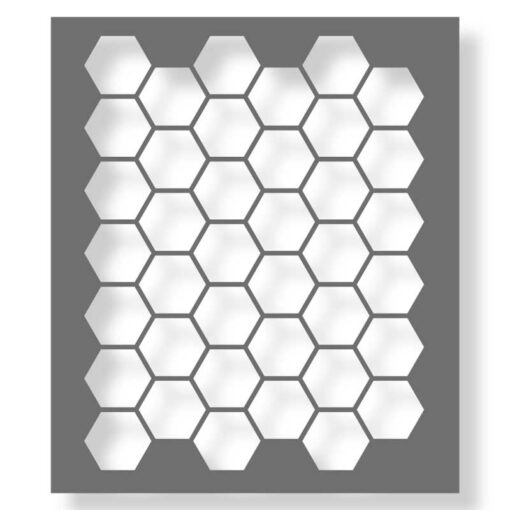 Schablone Hexagon