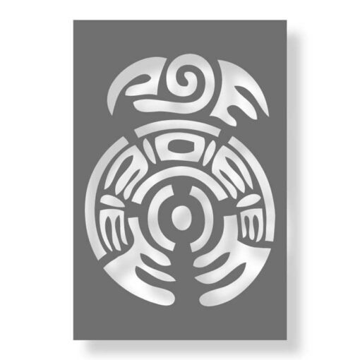 Aztec symbol as stencil