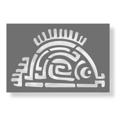 Aztecki szablon z symbolem zwierzęcia