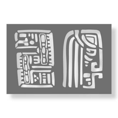 Aztecs gods stencil