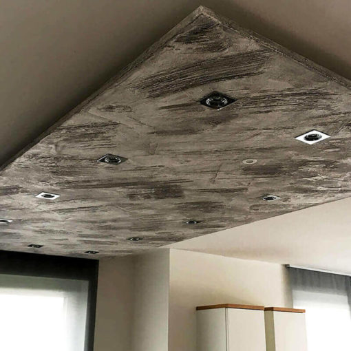 Panneau de plafond oxyde de fer noir