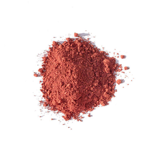 Pigments de couleur rouge anglais