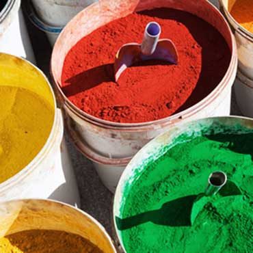 Remplir les pigments de couleur