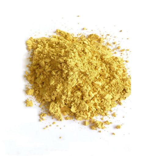 Powder paint ochre gold