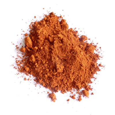 Pigments de couleur orange