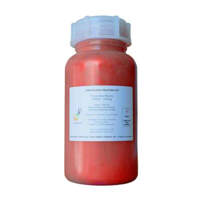 Effect wax with pearlescent pigment lava red 1000 ml