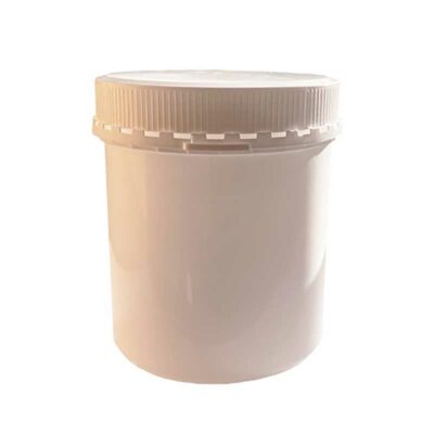 Boîte à couvercle vissé 1 litre blanc en polypropylène