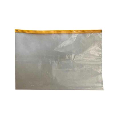 Plastic bag with zip closure