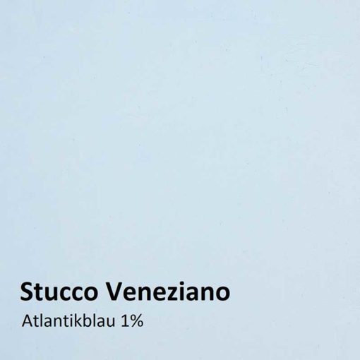 Stucco Veneziano Farbmuster atlantikblau 1 Prozent