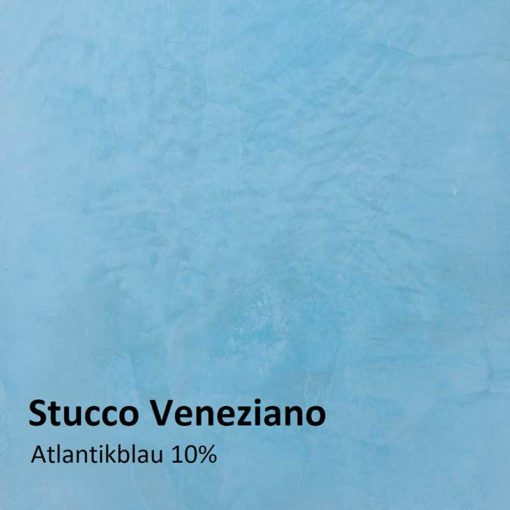 Stucco Veneziano Farbmuster atlantikblau 10 Prozent