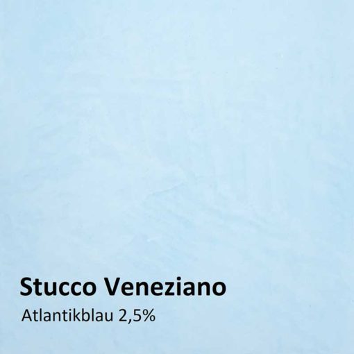 Stucco Veneziano Farbmuster atlantikblau 2.5 Prozent