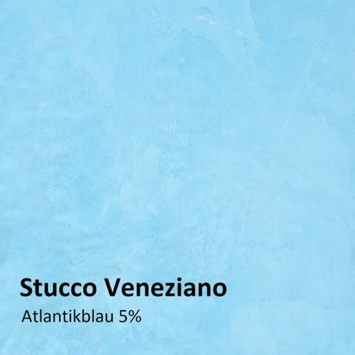 Stucco Veneziano Farbmuster atlantikblau 5 Prozent