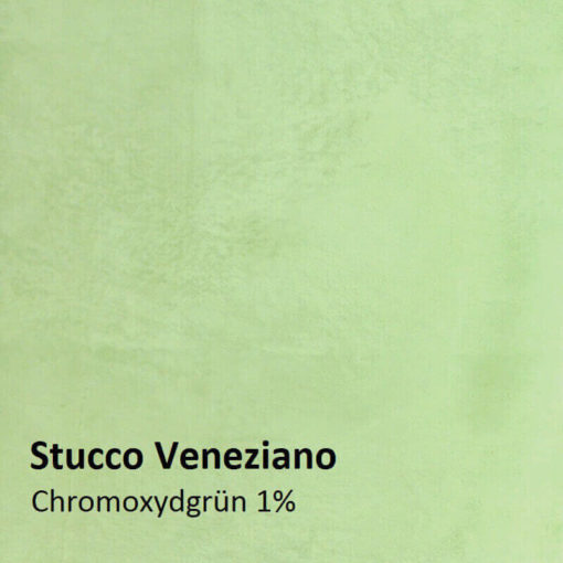 Stucco Veneziano motif oxyde de chrome vert 1 pour cent