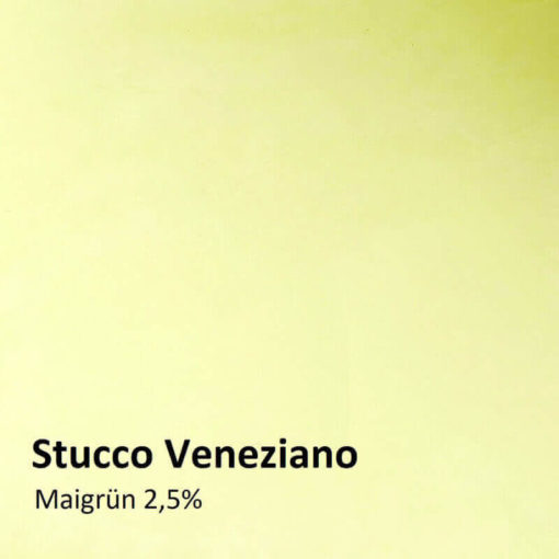 stucco veneziano farbmuster maigruen 2.5 prozent