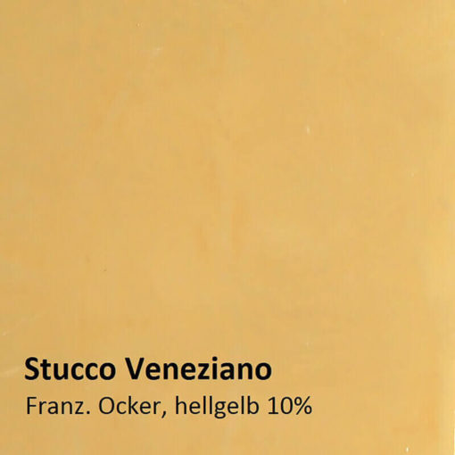 Stucco Veneziano sample ochre yellow 10 percent