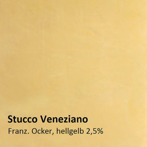 Stucco Veneziano sample ochre yellow 2.5 percent