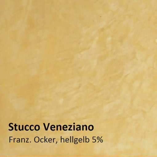 Stucco Veneziano sample ochre yellow 5 percent