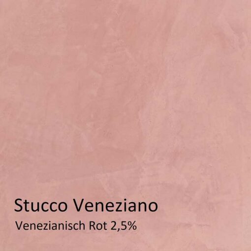Rouge vénitien 2.5 pour cent Échantillon Stucco