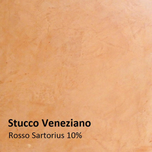 stucco colour sample rosso sartorius 10 pour cent