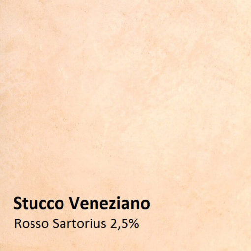 stucco colour sample rosso sartorius 2.5 pour cent