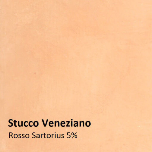 stucco colour sample rosso sartorius 5 pour cent