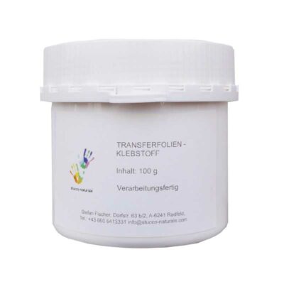 Adhesive for transfer foils 100 g in white tin